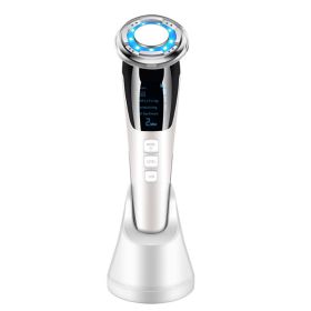 Cold And Hot Color Photoelectron Lead-In Instrument, Facial Massage And Beauty Instrument (Color: White)