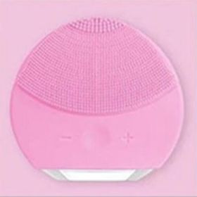 Electric Facial Cleanser, Facial Cleansing Brush, Pore Cleaner, Rechargeable Silicone Facial Cleanser, Electric Facial Cleansing Brush, Beauty Instrum (Color: Pink)