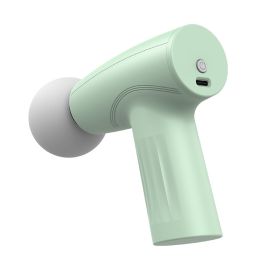 Mini Massage Gun Muscle Deep Relaxation Fitness (Option: Light Green-USB)