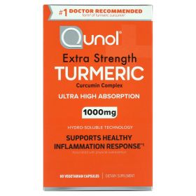 Qunol Turmeric Curcumin Capsules (60 Count) with Ultra High Absorption, 1000mg Joint Support Herbal Supplement (Brand: Qunol)